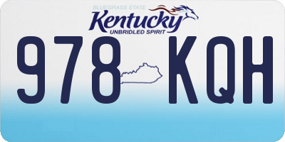 KY license plate 978KQH