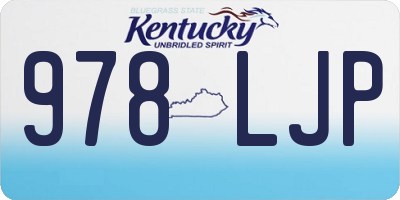 KY license plate 978LJP