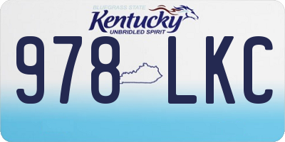 KY license plate 978LKC