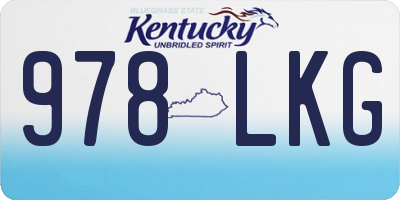 KY license plate 978LKG