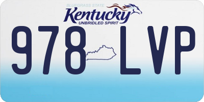 KY license plate 978LVP
