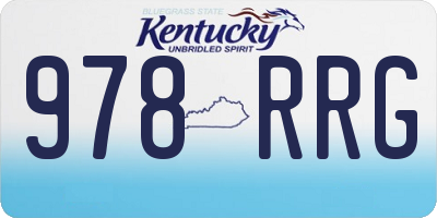 KY license plate 978RRG