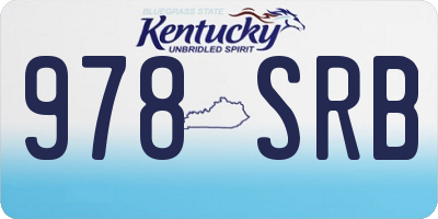 KY license plate 978SRB