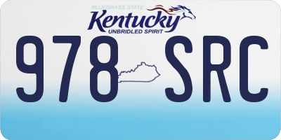 KY license plate 978SRC