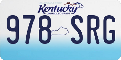 KY license plate 978SRG