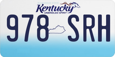 KY license plate 978SRH