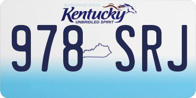 KY license plate 978SRJ