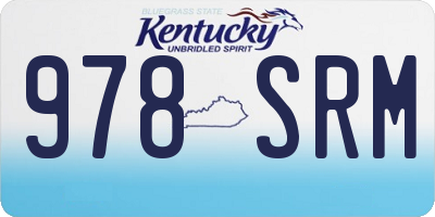 KY license plate 978SRM