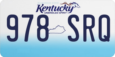 KY license plate 978SRQ