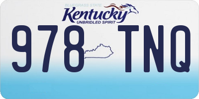 KY license plate 978TNQ