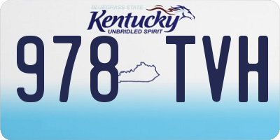 KY license plate 978TVH