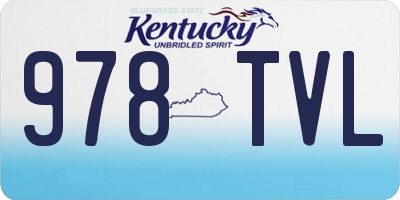 KY license plate 978TVL