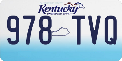 KY license plate 978TVQ