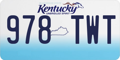 KY license plate 978TWT