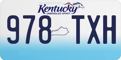 KY license plate 978TXH
