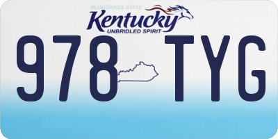 KY license plate 978TYG