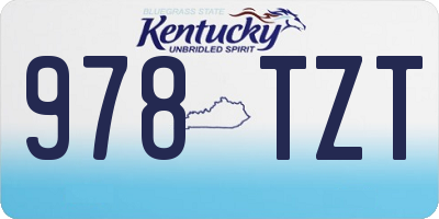 KY license plate 978TZT