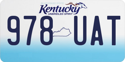 KY license plate 978UAT