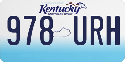 KY license plate 978URH