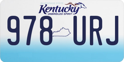 KY license plate 978URJ