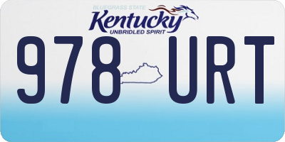 KY license plate 978URT