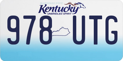KY license plate 978UTG
