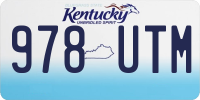 KY license plate 978UTM