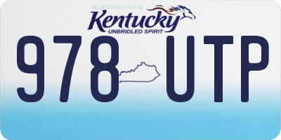 KY license plate 978UTP
