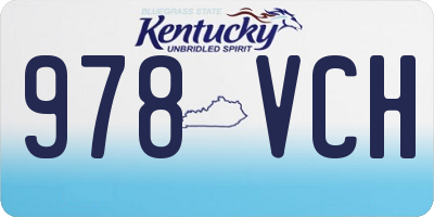 KY license plate 978VCH