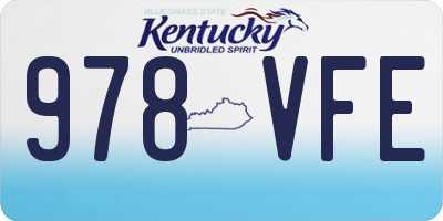 KY license plate 978VFE