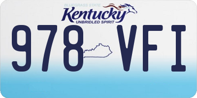 KY license plate 978VFI