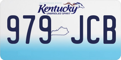 KY license plate 979JCB