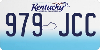 KY license plate 979JCC