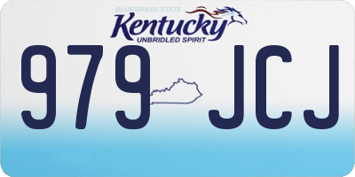 KY license plate 979JCJ