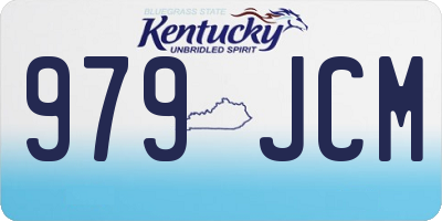 KY license plate 979JCM