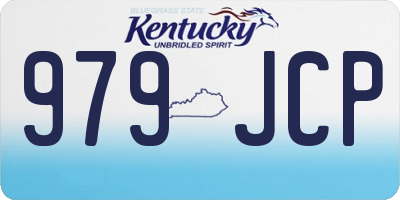 KY license plate 979JCP