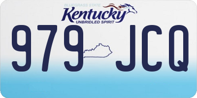 KY license plate 979JCQ