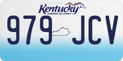 KY license plate 979JCV