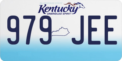 KY license plate 979JEE