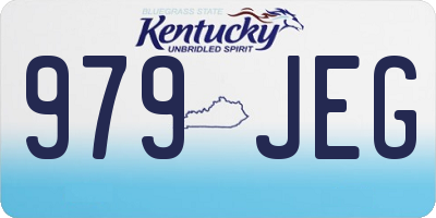 KY license plate 979JEG