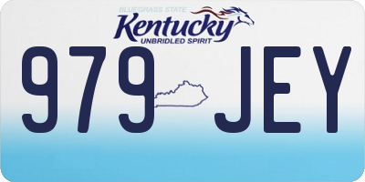 KY license plate 979JEY