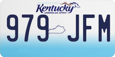KY license plate 979JFM