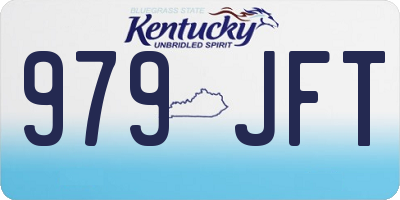 KY license plate 979JFT