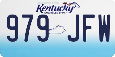 KY license plate 979JFW
