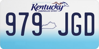 KY license plate 979JGD