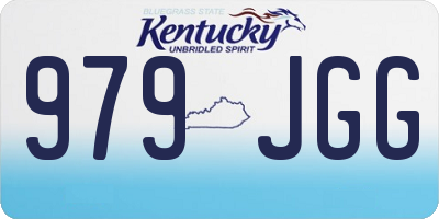 KY license plate 979JGG