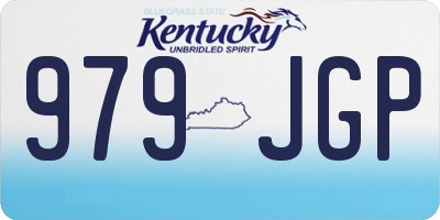 KY license plate 979JGP