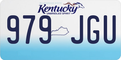 KY license plate 979JGU