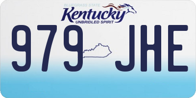 KY license plate 979JHE