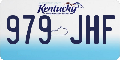 KY license plate 979JHF